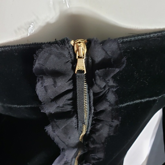 Women's Dolce Gabbana Black Velvet Dress 🖤 - Picture 7 of 8